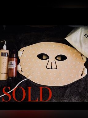 *SOLD” Maysama PRANA LED Light Therapy Mask, used 10X & full bottle of serum